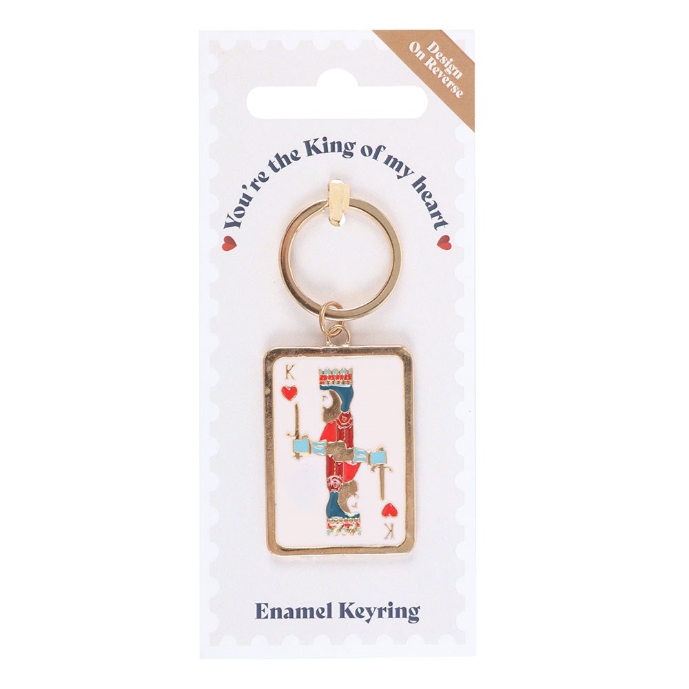 Something Different - King of My Heart Playing Card Schlüsselring - Mehrfarben
